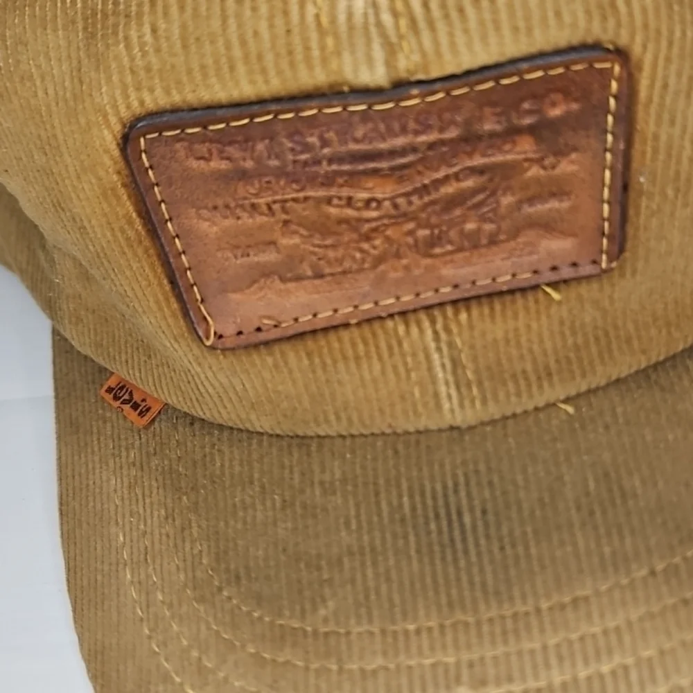 Vintage Rare 1970s Levi’s Orange Tab Corduroy Trucker Baseball Cap Hat